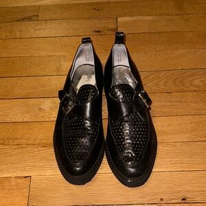 Michael Kors Black Perforated Loafers